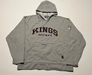 Vintage Los Angeles Kings Sweatshirt grau Spell Out NHL Hockey XL LA CCM Crown - Bild 1 von 8