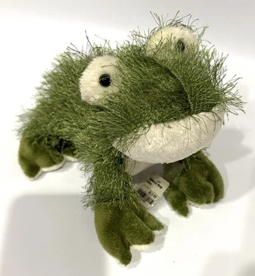 Ganz Webkinz Shaggy Green Frog HM001 Stuffed Animal Plush Original Toy No Code - Image 1 of 4