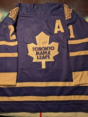 NHL CCM Authentic Toronto Maple Leafs Borje Salming Jersey, Sundin Signed, Sz 52 - Image 1 of 4