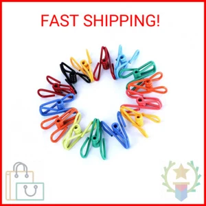 Riveda 30 Pack Assorted Chip Bag Clips Utility - PVC 2 Inch Coated Colorful Seal - Picture 1 of 2