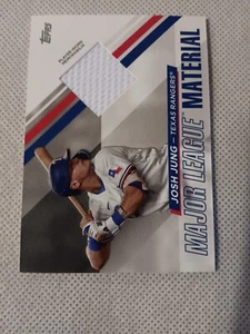 2024 JOSH JUNG TOPPS MAJOR LEAGUE MATERIALS RELIC CARD TEXAS RANGERS #MLM-JJ - Picture 1 of 2