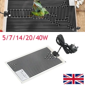 Adjustable 5W-40W Temperature Reptile Heating Heat Mat Heating Pad For Pet New - Picture 1 of 14