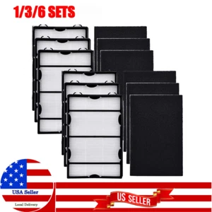 True Hepa + Pre Filter Compatible with Holmes HAPF600D-U2 Filter B HAPF600D - Picture 1 of 15