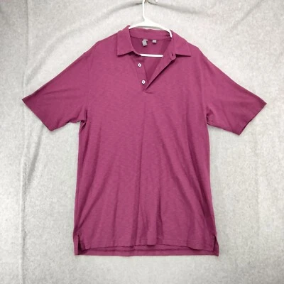 Polo de golf Ashworth para hombre rosa medio informal manga corta camisa trabajo preppy Foto 1 de 4
