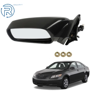 8794006924 Front Left Driver Side Mirror Black For 2007 2008-2011 Toyota Camry - Picture 1 of 11
