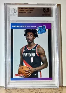 Nassir Little 2019-20 Panini NBA #21 Rated Rookies 1/3431 BGS 8.5 Trail Blazers - Picture 1 of 2