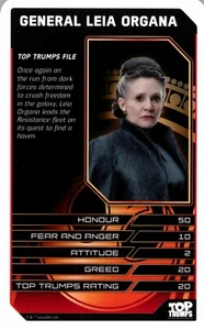2017 STAR WARS: EPISODE VIII THE LAST JEDI Card GENERAL LEIA ORGANA - Picture 1 of 3