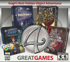 4 GREAT GAMES Gojii's Best Hidden Object Adventure PC Windows  MAC Games - NEW