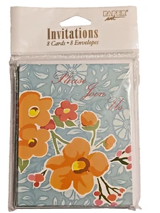 "Please Join Us" Party Invitations by Paper Art 8 Cards & Envelopes per pack X4 - Picture 1 of 5