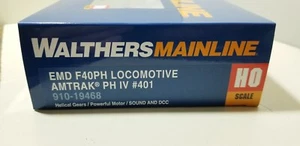 Amtrak RR EMD F40PH Diesel #401 phase 4 paint Walthers Mainline 910-19468 HO - Picture 1 of 6