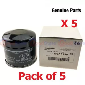 GENUINE Subaru BRZ Forester FA20 25A Oil Filter Set of 5 - Picture 1 of 4