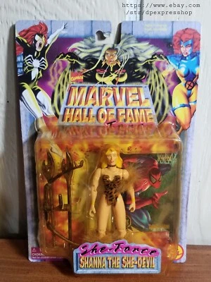 SHANNA THE SHE-DEVIL Marvel Hall of Fame 5" Action Figure ToyBiz 1997 New *Note - Image 1 of 4