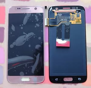 GENUINE PINK SAMSUNG SM-G930F GALAXY S7 SCREEN 2k LCD DISPLAY NO ADHESIVE - Foto 1 di 1