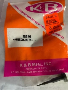 K & B Mecoa 7.5 CC Needle Valve Only #5216 for IB OB Engines NOS HTF Rare - Picture 1 of 3