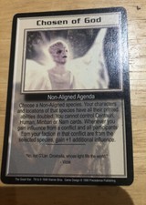 CHOSEN OF GOD THE GREAT WAR BABYLON 5 CCG RARE CARD NEAR MINT NEVER PLAYED