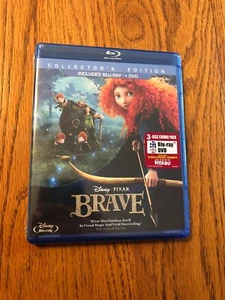 BRAVE Disney Pixar 3 Disc Blu- Ray/DVD Combo Pack, Rare H.T.F.! JUST REDUCED!!! - Picture 1 of 2
