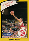Spud Webb 1990 Kenner 1985 Rookie Starting Lineup Card- Free Shipping. rookie card picture