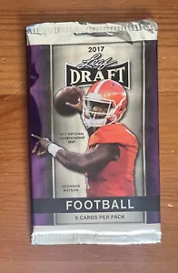 2017 Leaf Draft Football Sealed Pack Possible Mahomes Cook McCaffrey Rookies - Picture 1 of 2