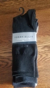 Paquete de 5 pares de calcetines de vestir de negocios Perry Ellis Portfolio Crew mezcla de micropolios 7-12 - Imagen 1 de 4
