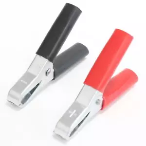2pcs 75mm Crocodile Alligator Car Battery Insulated Clip Clamps small type - Picture 1 of 8