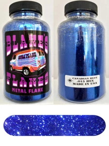 Blakes Metal Flake .015 Canadian Blue Dark Hot Rod custom automotive 5oz jar - Picture 1 of 2