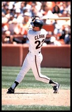 1989 Barry Colla San Francisco Giants Will Clark Postcard #5