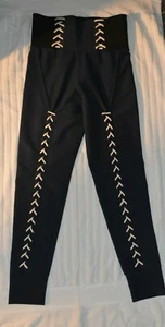 JONATHAN SIMKHAI X CARBON 38 SCHNÜR KORSETT LEGGINGS GRÖSSE SMALL FARBE BLAU LIMITE - Bild 1 von 9