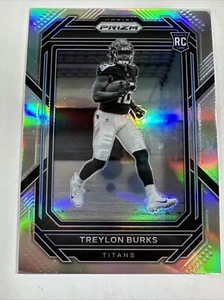 2022 Panini Prizm Treylon Burks SP Variation Silver Prizm Rookie RC #313 Titans - Bild 1 von 2