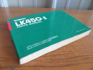 KOBELCO Parts MANUAL Catalog LK450-II Wheel Loader Front-end #S3RL1020 (R-45) - Picture 1 of 4