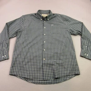 Barbour Shirt Mens XL Button Front Long Sleeve Plaid Pocket Regular Fit - Picture 1 of 13