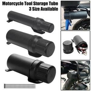 Tool Storage Tube Universal Off-Road Motorcycle Waterproof Gloves Raincoat Box - Picture 1 of 15