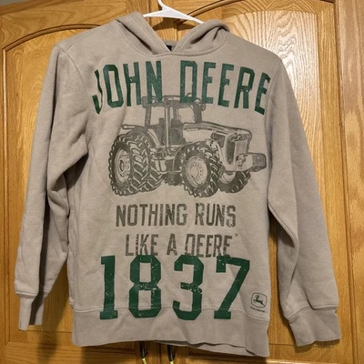 Sudadera con capucha John Deere para niños mediana 10-12 Nada funciona como un Deere Foto 1 de 4