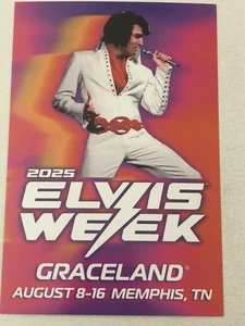 Elvis Presley Postcard Elvis Week 2025 Direct From Graceland Memphis - Picture 1 of 2