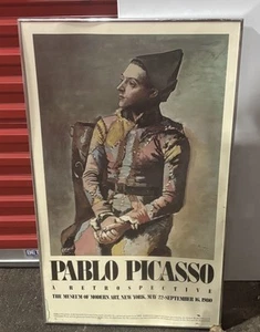 1980 PICASSO Museum of Modern Art Exhibition Poster 37” x 22” Framed - Picture 1 of 1