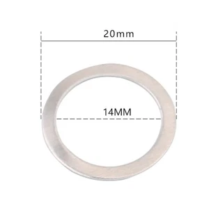 Stainless Steel Pedal Washer for Bicycle Noise Reduction Solution Set of 10 - Picture 1 of 12