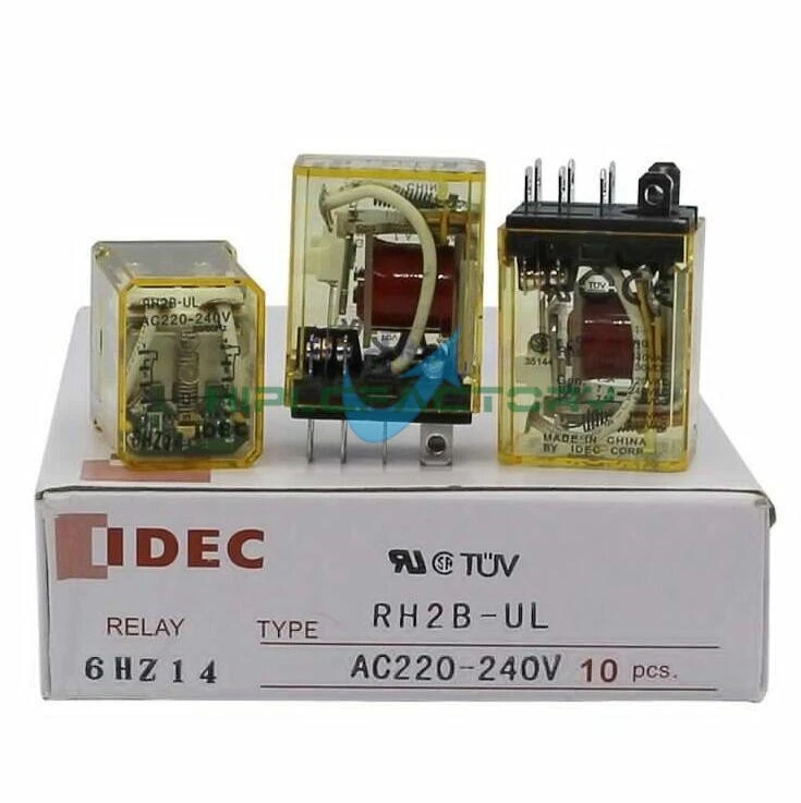 10pcs Relay IDEC RH2B-UL AC220-240V 10A 8 Feet - Image 1 of 1