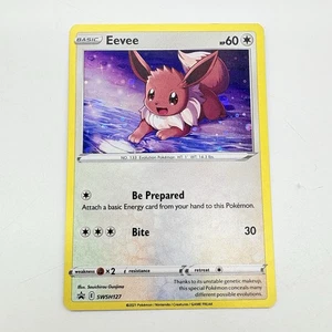 Pokémon Eevee SWSH127 SWSH: Sword & Shield Black Star Promo Holo Card 2021 - Picture 1 of 10
