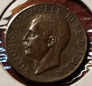 1927 R Italy 5 Centesimi KM# 59 - Vittorio Emanuele III, Free Shipping - Picture 1 of 6