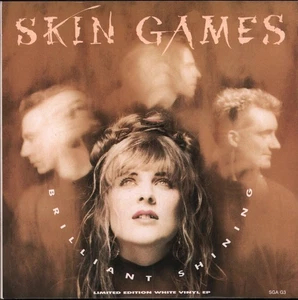 Skin Games Brilliant Shining 7" vinyl UK Epic 1988 white vinyl - gatefold sleeve - Picture 1 of 5