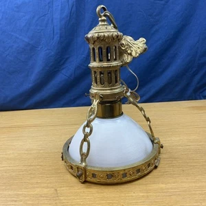 Antique Unique Bronze/Brass Pendant Hanging Light - Picture 1 of 16
