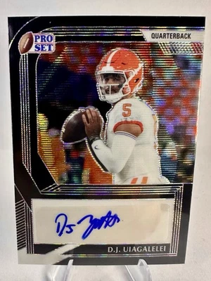 2022 Leaf Pro Set D.J. Uiagalelei Auto 1/15 Black Wave Oregon State/Clemson/FSU - Image 1 of 3