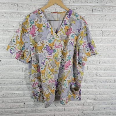 Dr Seuss Esfoliante Unissex 4X Plus Horton Hears a Who Animal Barco Médico Veterinário - Imagem 1 de 4