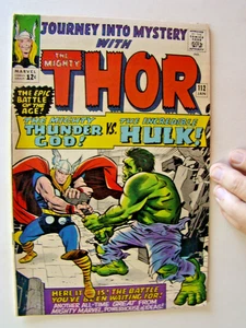 Journey into Mystery #112 Thor vs. Hulk Jack Kirby Art Origin Loki 1965 5.0 - Bild 1 von 7