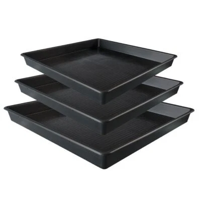 Flexible Square Tray Garden Hydroponics 100 120 150 cm 1m 1.2m 1.5m Pot Saucer - Image 1 of 4