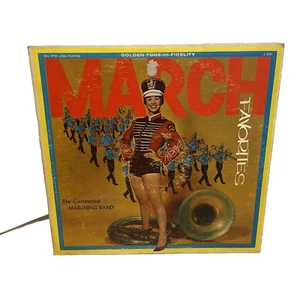 The Continental Marching Band March Favorites (Vinyl) Golden Tone C 4041 VG+ LP - Picture 1 of 10