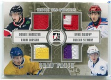 2011-12 ITG Heroes & Prospects 8 Murphy Hamilton Larsson Rookie Quad Patch /19