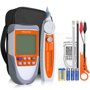 Wire Network Tracker Toner Probe Cable Tester Line Finder Voltage POE Test LCD - Picture 1 of 11