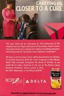 DELTA AIR LINES Sky Club Handout Ad BCRF Coca-cola Minute Maid Pink Lemonade