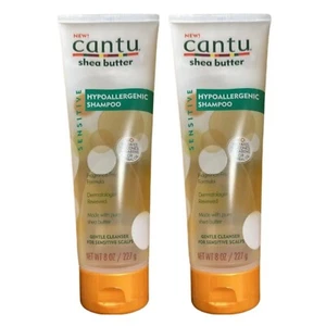 2x Cantu Shea Butter Shampoo Hypoallergenic Sensitive 8 Oz/227g - Picture 1 of 2