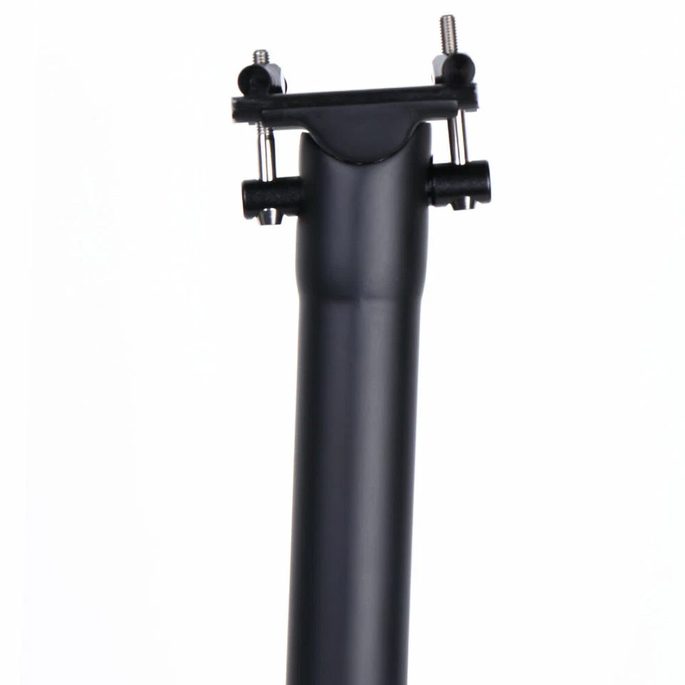 Tija de sillín de fibra de carbono mate UD 27,2/30,8/31,6 mm MTB bicicleta de carretera tija de sillín tornillo Ti Foto 1 de 4